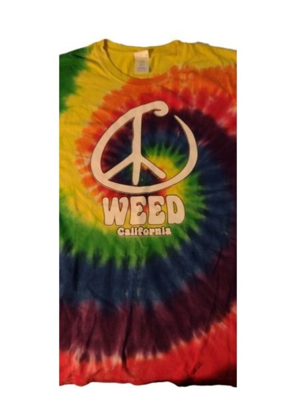 Port Company Tie Die Weed California T-Shirt - Size XL